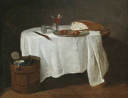 白色桌布`The White Tablecloth (1731~32) by Jean-Baptiste-Siméon Chardin