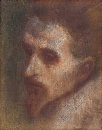 思想领袖`Hlava mysliteľa (1880–1900) by Ladislav Mednyánszky