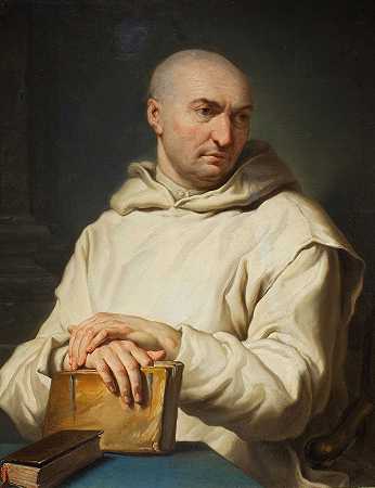 一位卡特胡僧侣的肖像`Portrait of a Carthusian Monk (c. 1715) by Jean II Restout
