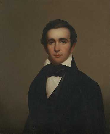 爱德华·埃利亚斯·阿特沃特牧师`Reverend Edward Elias Atwater (1840) by Nathaniel Jocelyn