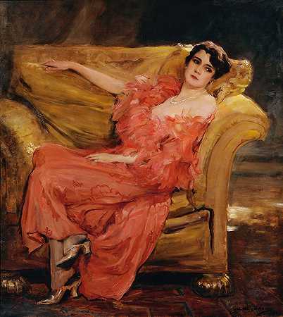 路易斯·艾斯纳，后来成为奥德斯卡奇公主`Luise Eisner, spätere Fürstin Odescalchi (1926) by John Quincy Adams