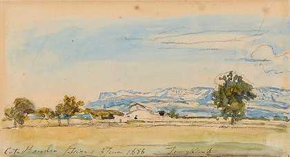 圣安德烈海岸景观`Paysage à la Côte Saint André (1886) by Johan Barthold Jongkind