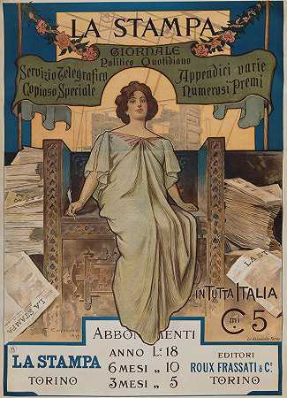拉斯塔姆帕，乔尔纳勒政治日报`La Stampa, Giornale Politico Quotidiano (1898) by Giovanni Battista Carpanetto