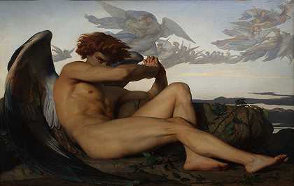堕落天使`Fallen Angel (1847) by Alexandre Cabanel