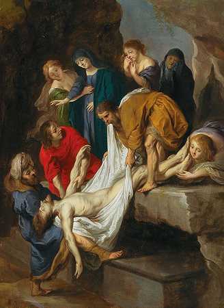 基督下葬`The Entombment of Christ by Victor Wolfvoet