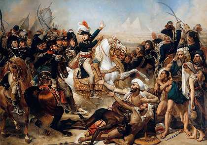 金字塔之战，1798年7月21日`Battle of the Pyramids, July 21, 1798 (1810) by Antoine-Jean Gros