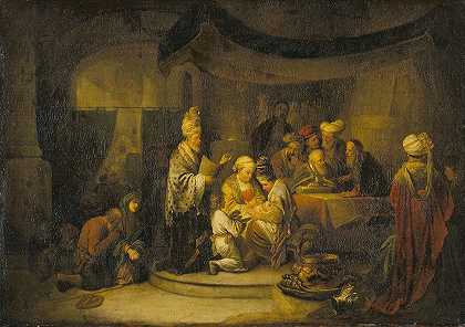 包皮环切术`The Circumcision (c. 1739 ~ 1774) by Christian Wilhelm Ernst Dietrich