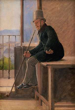 画家约根的铃声`The Painter Jørgen Sonne (1837) by Constantin Hansen