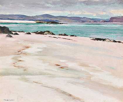 艾奥纳，白沙向东看`Iona, White Sands Looking East by Francis Campbell Boileau Cadell