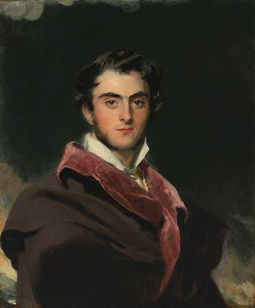 威廉第三伯爵理查德·米德肖像（1795-1879）`Portrait of Richard Meade, 3rd Earl of Clanwilliam (1795~1879) by Sir Thomas Lawrence