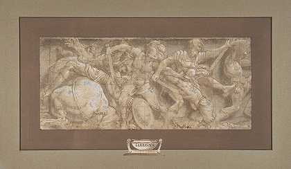 战场`Battle Scene (1511–87) by Lelio Orsi