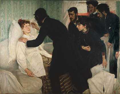 催眠疗程`Hypnotic Séance (1887) by Richard Bergh