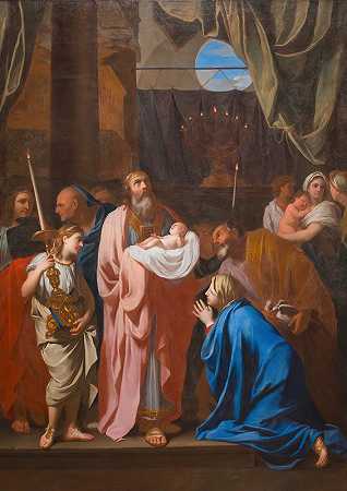 基督在圣殿里的显现`The Presentation of Christ in the Temple (1645) by Charles Le Brun