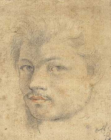 人头`Head of a Man (1580~1610) by French School
