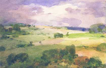 马里兰田野`The Maryland Fields (1929) by William Henry Holmes