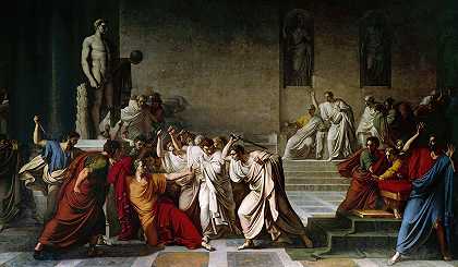 凯撒之死`The Death of Caesar (c 1804~05) by Vincenzo Camuccini