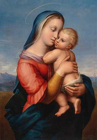 麦当娜·坦皮，拉斐尔之后`Madonna Tempi, after Raphael by Giuseppe Mazzolini