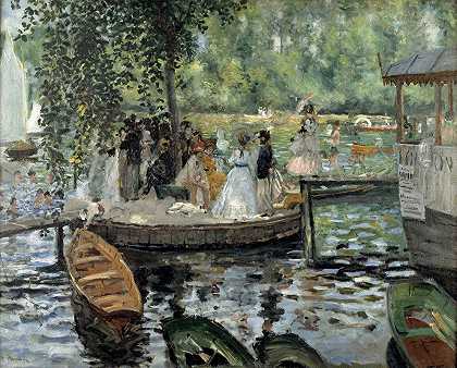青蛙`La Grenouillère by Pierre-Auguste Renoir