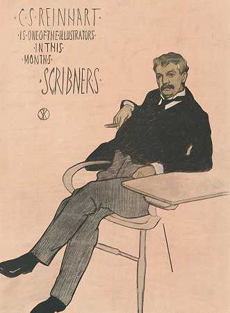 C.S.莱因哈特是本月Scribner的插图画家之一`C. S. Reinhart is one of the illustrators in this months Scribners (1896) by William Sergeant Kendall