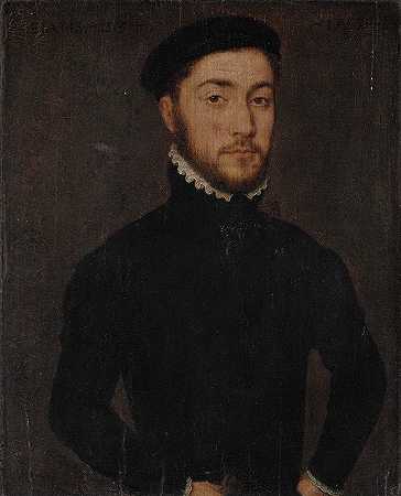 绅士肖像`Portrait of a gentleman by Corneille de Lyon