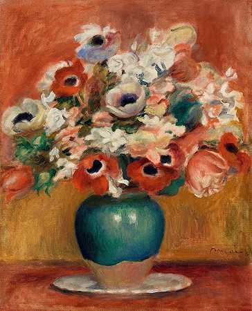 花（花）`Flowers (Fleurs) (c. 1885) by Pierre-Auguste Renoir