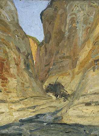 大峡谷`The Canyon by Henry Ossawa Tanner