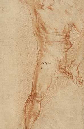 坐像`Seated Figure (1520) by Pontormo (Jacopo Carucci)