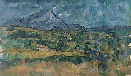 圣维克托尔山`Mont Sainte~Victoire (ca. 1902–6) by Paul Cézanne