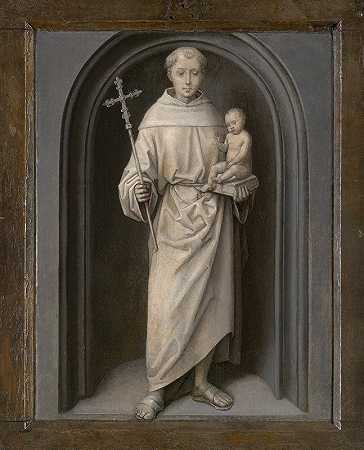 帕多瓦圣安东尼`Saint Anthony of Padua (1485~90) by Hans Memling