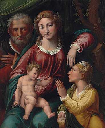 圣凯瑟琳的神秘婚姻`The Mystic Marriage of Saint Catherine by Biagio Pupini
