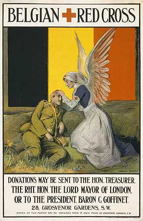 比利时红十字会`Belgian Red Cross (1915) by Charles Buchel