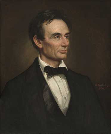 亚伯拉罕·林肯`Abraham Lincoln (1860) by George Peter Alexander Healy