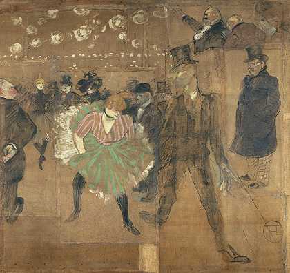 巴黎王位博览会上的古鲁小屋标志`Panneaux pour la baraque de la Goulue, à la Foire du Trône à Paris (1895) by Henri de Toulouse-Lautrec