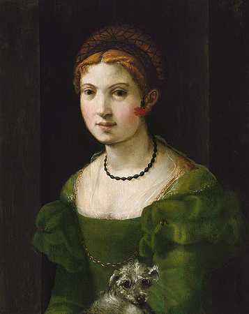 一位年轻女子的肖像`Portrait of a Young Woman (1530~1540) by Florentine 16th Century