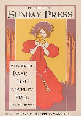 每一位读者都可以免费观看精彩的棒球比赛。`Wonderful baseball novelty free to every reader. (1890) by George Reiter Brill