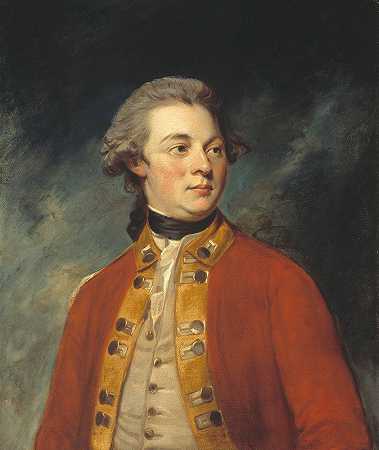 吉尔福德第四伯爵弗朗西斯·诺斯的肖像（1761-1817）`Portrait of Francis North, 4th Earl of Guilford (1761~1817) (1788) by George Romney
