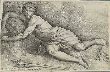 施洗者圣约翰`Saint John the Baptist (1550s) by Battista Franco