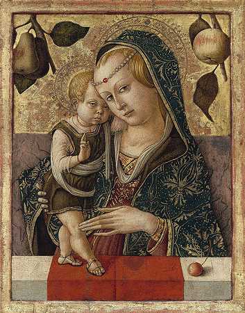 圣母子`Madonna and Child (c. 1490) by Carlo Crivelli