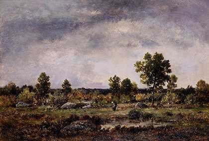 清理森林`Clearing in the Forest (c.1870) by Narcisse-Virgile Diaz de La Peña