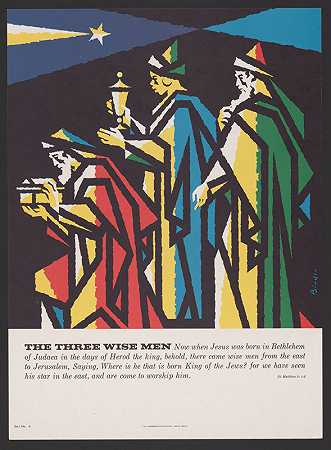 三位智者`The three wise men (1962) by Joseph Binder