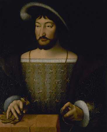 法国国王弗朗索瓦·伊尔的肖像`Portrait of François Ier, King of France (1535) by Joos Van Cleve