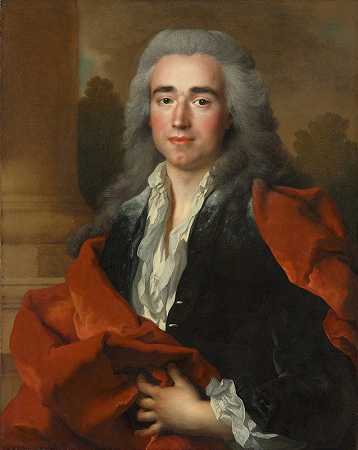 安妮·路易斯·戈伊斯拉德·德蒙萨伯特（Anne Louis Goislard de Montsabert）的肖像`Portrait of Anne Louis Goislard de Montsabert, Comte de Richbourg~le~Toureil (1734) by Nicolas de Largillière
