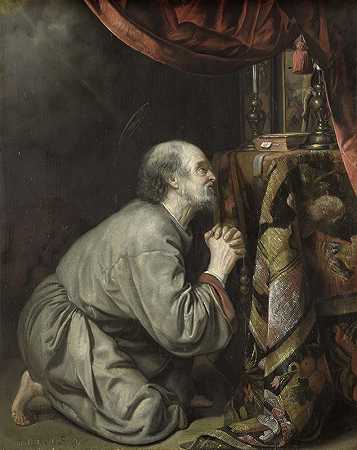 圣杰罗姆`St. Jerome (1676) by Matthijs Naiveu