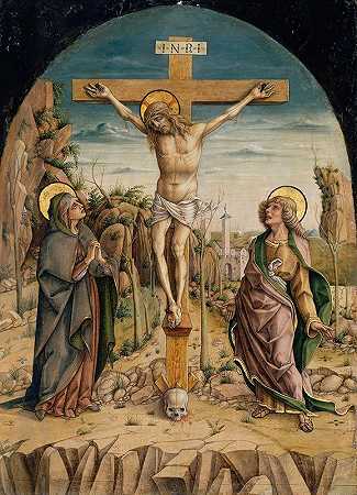 受难`The Crucifixion (c. 1487) by Carlo Crivelli