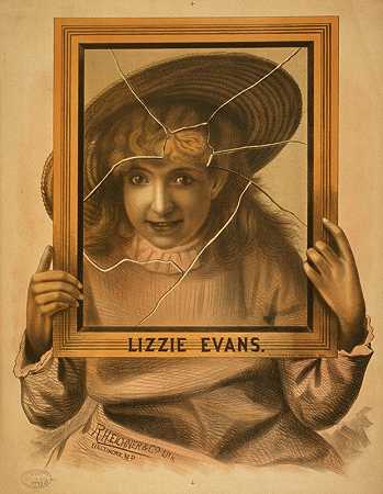 莉齐·埃文斯`Lizzie Evans (1884) by R.H. Eichner & Co. Lith.