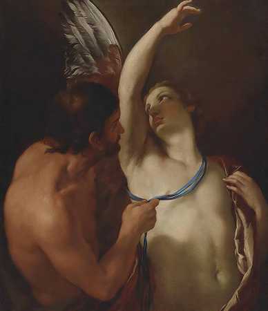 代达罗斯和伊卡洛斯`Daedalus And Icarus (circa 1645) by Andrea Sacchi