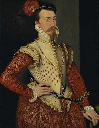 罗伯特·达德利，莱斯特第一伯爵`Robert Dudley, 1st Earl of Leicester (ca. 1565) by Steven van der Meulen