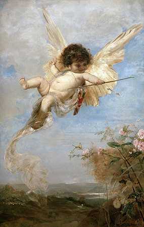丘比特`Cupid (1878) by Julius Kronberg