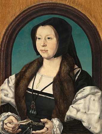 安娜·范伯根`Anna Van Bergen (c. 1526–30) by Jan Gossaert