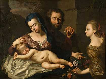 神圣的家庭`The Holy Family (1691) by Michael Dahl